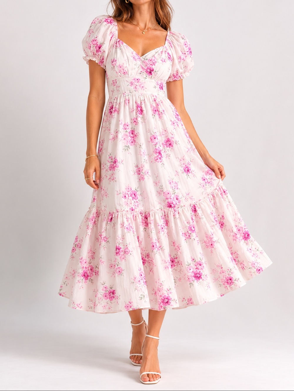 LoveShackFancy Angie Midi Ruffle Dress - Size 00 - NWT